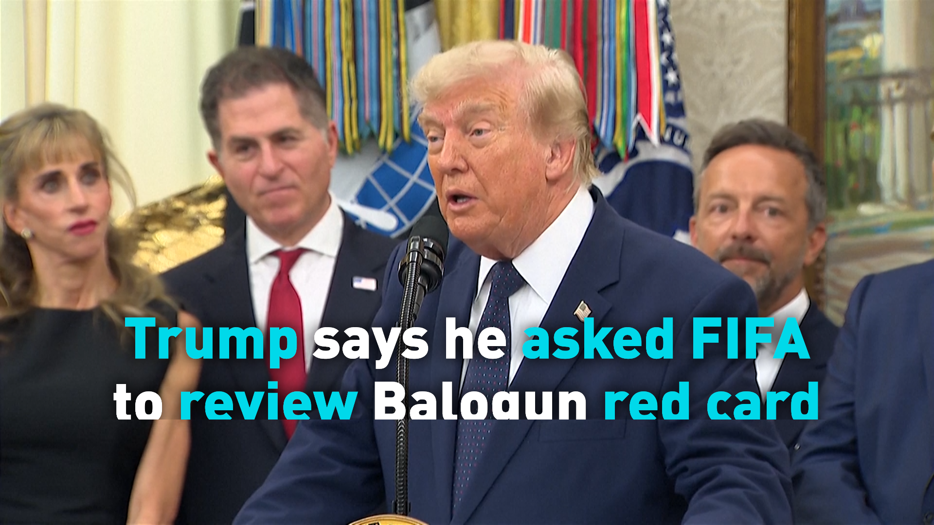 Trump says he asked FIFA to review Balogun red card