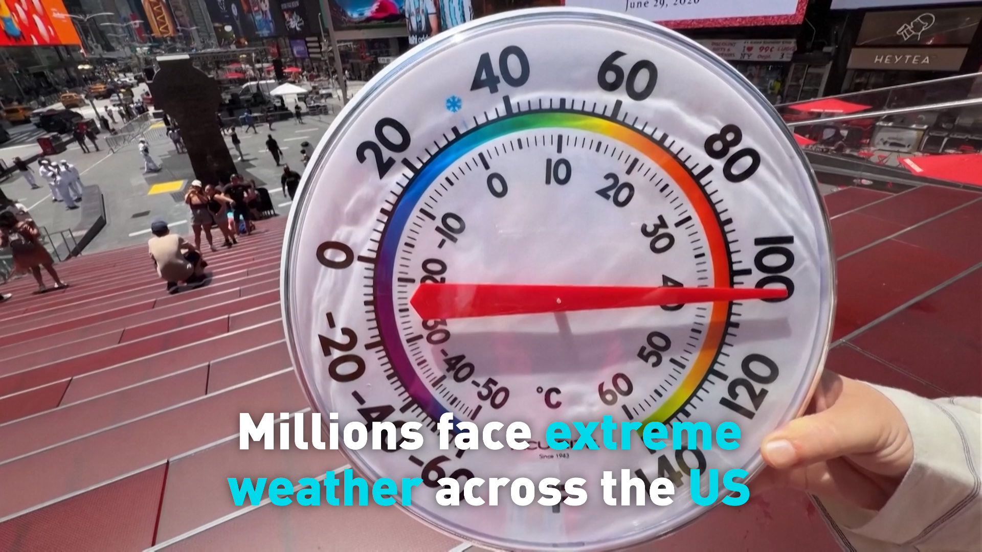 Millions face extreme weather across the US