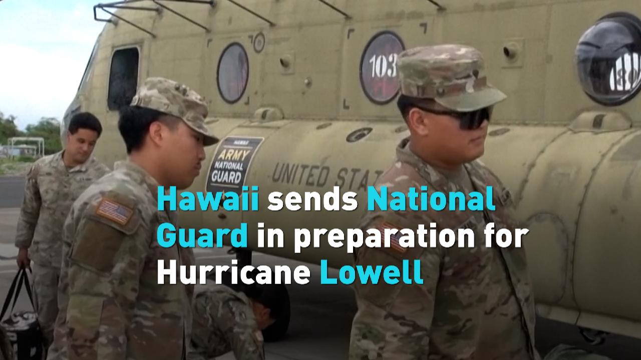 Hawaii sends National Guard in preparation for Hurricane Lowell