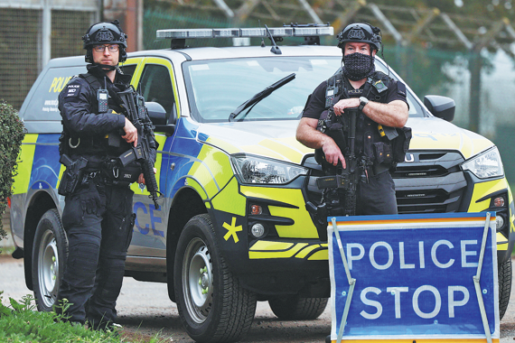 Washington blames UK base incident on a 'foreign actor'