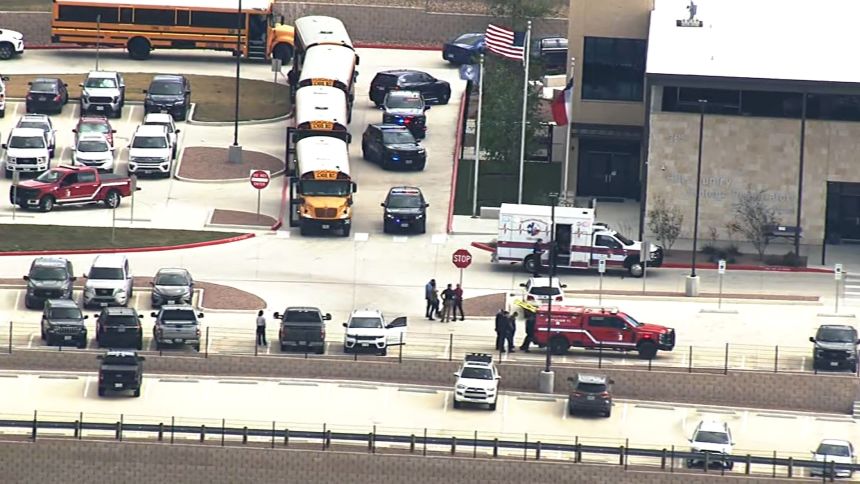 Student shoots a teacher and then fatally shoots himself at a Texas high school, authorities say