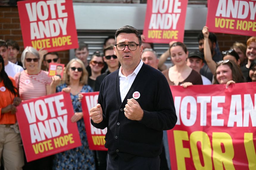 Race for UK leadership looms after Prime Minister Starmer’s main rival Burnham wins seat in parliament