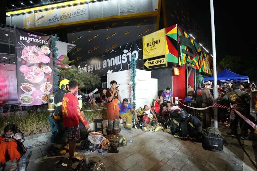 Fire breaks out at a pub in Bangkok, killing at least 27 people, officials say