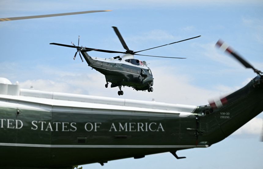 FAA investigating air safety incident involving Trump’s Marine One helicopter