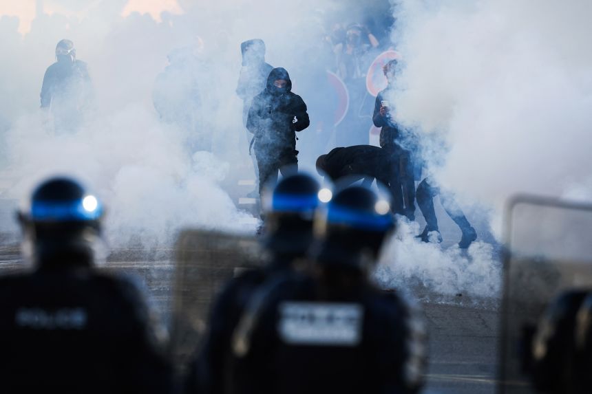 Students and police clash as France’s government struggles to calm student tensions