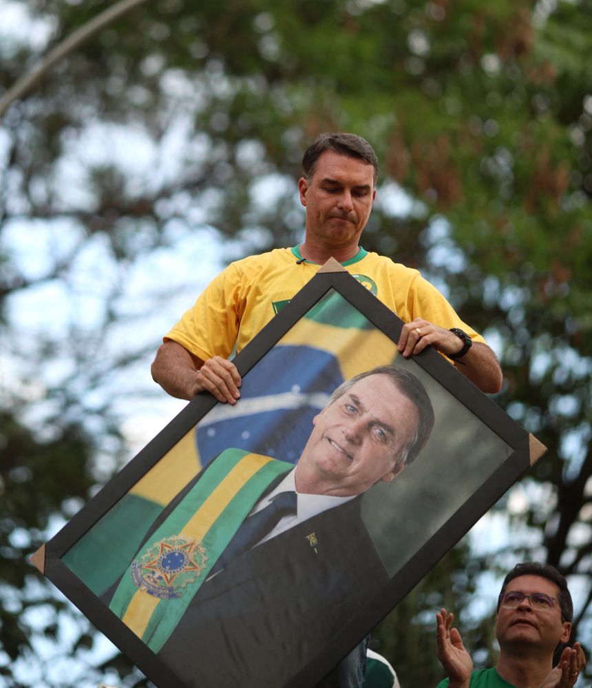 Flavio Bolsonaro launches presidential campaign in Brazil's election race