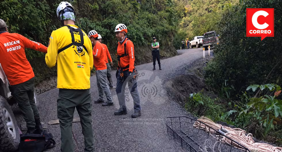 Camioneta cae a abismo de 150 metros en la vía Oxapampa–Pozuzo: un fallecido y un herido
