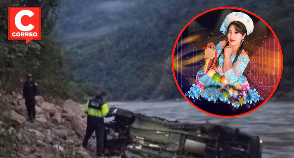 Cantante folclórica y familia caen con auto al río Perené y esposo desaparece