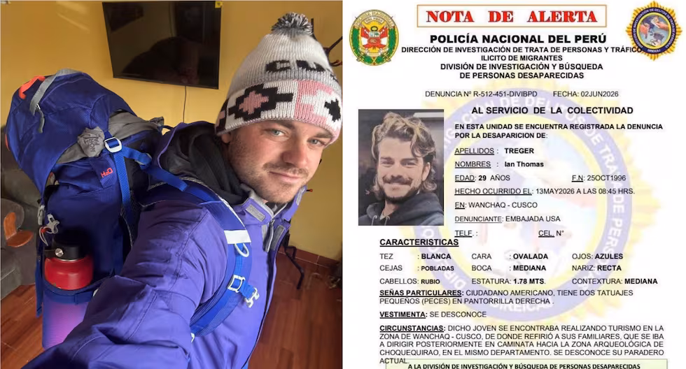 Hallan cadáver que pertenecería a turista desaparecido en Cusco