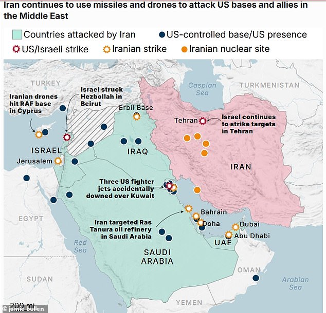 Iran drone attack sets oil tanker on fire - closing the Strait of Hormuz - as war sends oil and gas prices rocketing and hits world's largest oil refinery: Live updates