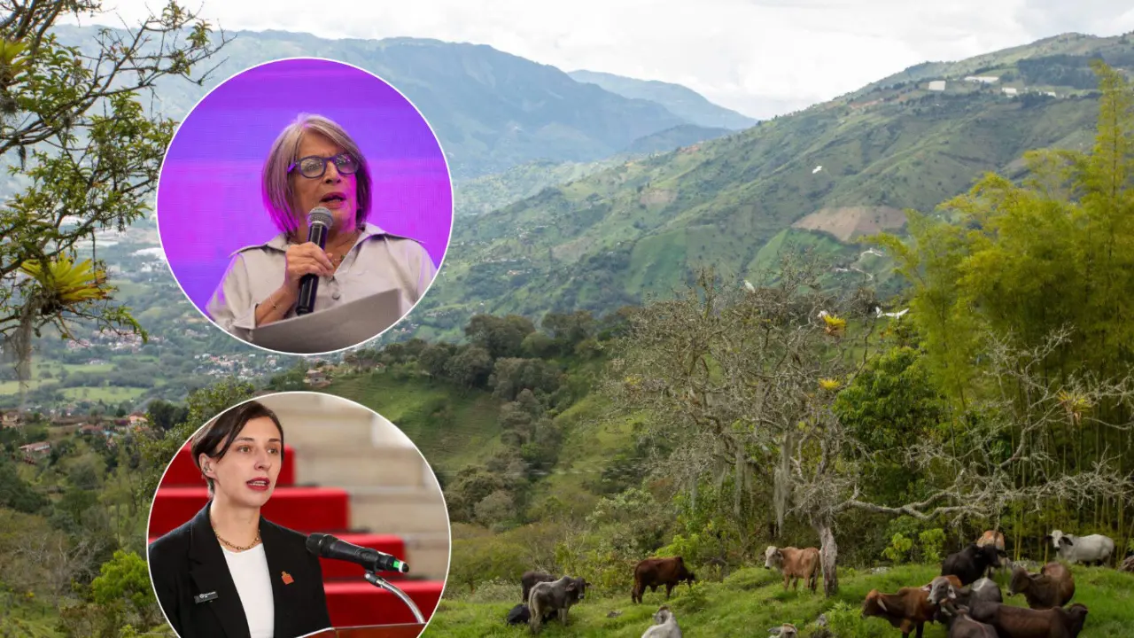 La exministra Cecilia López y la actual ministra de Agricultura Matha Carvajalino generaron polémica por las cifras de restitución de tierras. Fotos: Edwin Bustamente, Camilo