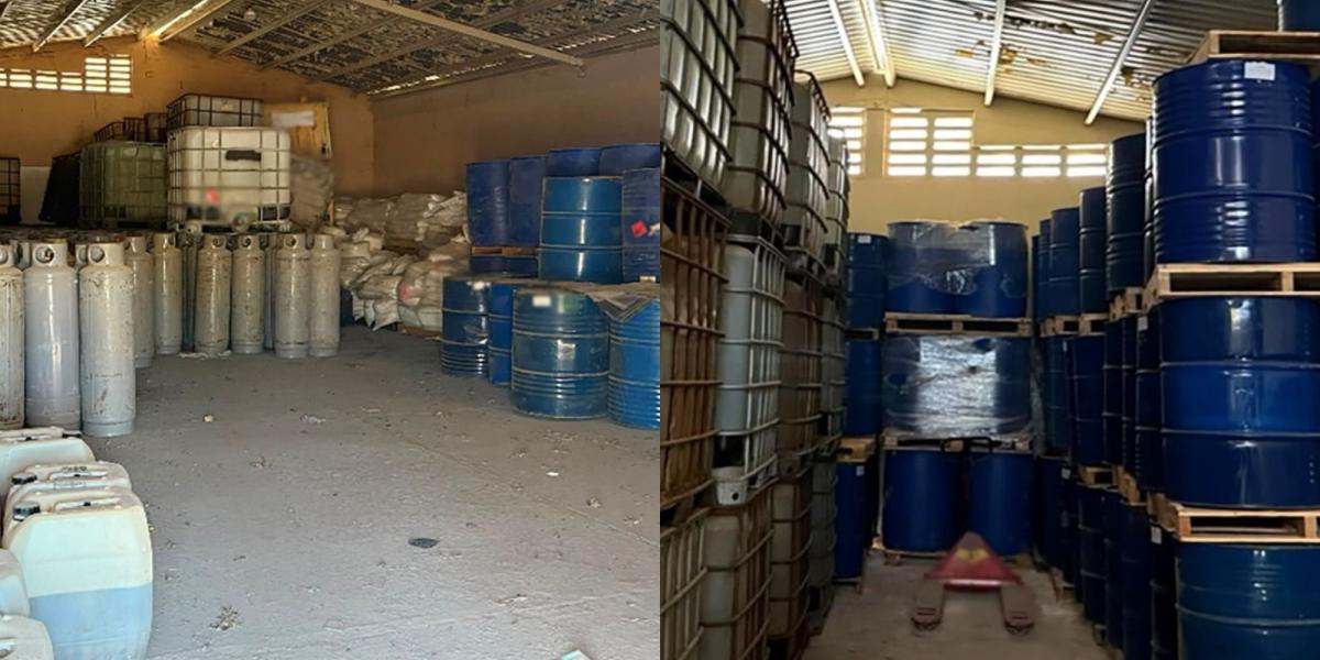 México incauta más de 24,000 litros de metanfetamina en Los Mochis, Sinaloa