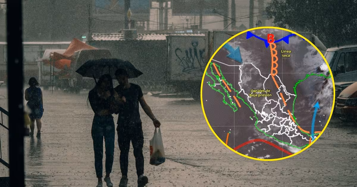 Lluvias muy fuertes y calor de hasta 45 grados: estos estados tendrán tormentas, granizo y altas temperaturas hoy