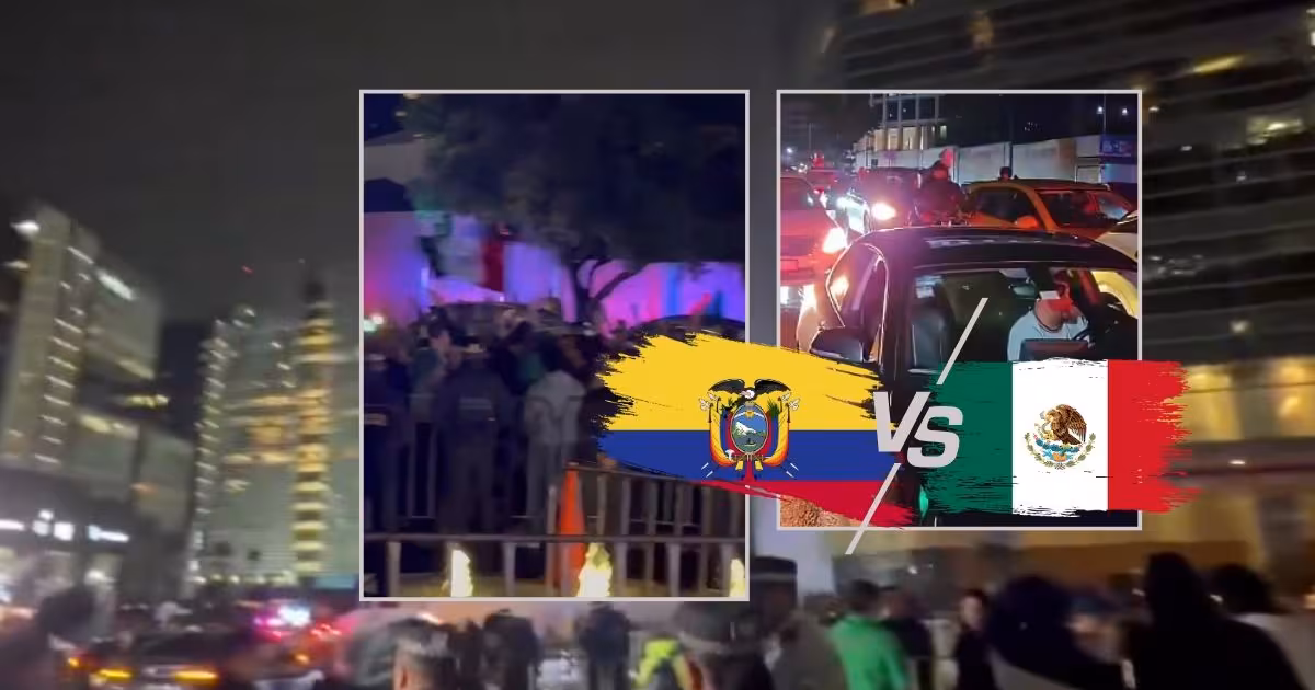 ¿Sabotaje? Afición mexicana se movilizó para hacer fiesta fuera del hotel donde se hospedaba Ecuador la noche antes del partido de dieciseisavos del Mundial 2026 y no se fueron