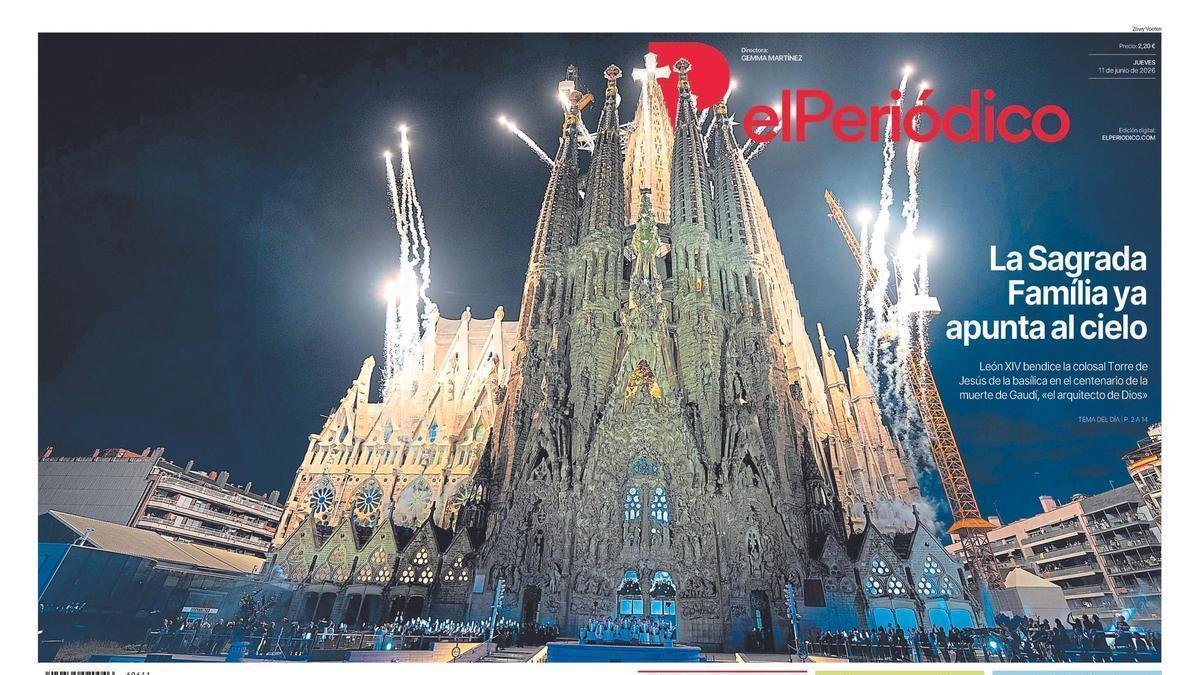 El papa León XIV consagra la "belleza iluminadora" de la Sagrada Família