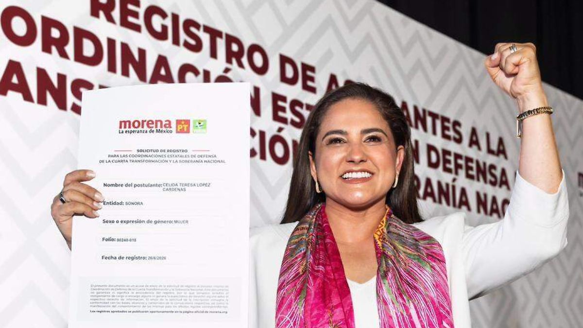 Celida López se registra en proceso interno de Morena para coordinar la Defensa de la Transformación en Sonora