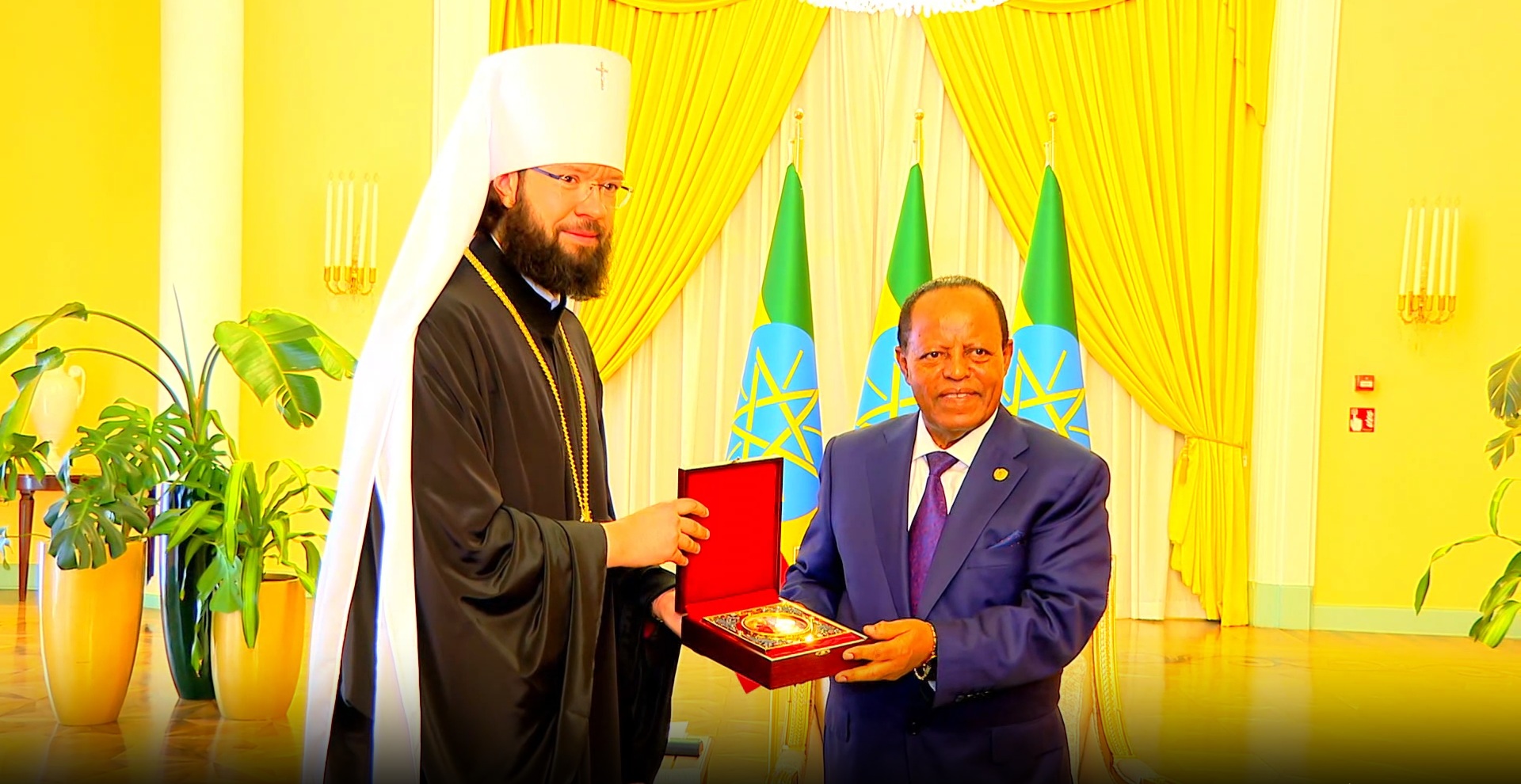 Addis Ababa, June 3, 2026 - President Taye Atske Selassie today received Metropolitan Anthony Sevryuk, Chairman of the Department for External Church Relations of the Moscow