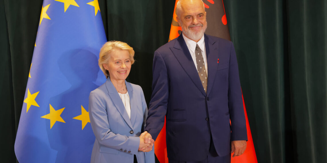 Von der Leyen says Albania is a frontrunner in EU enlargement but more work needed