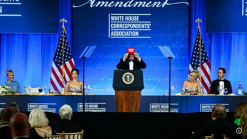 Trump returns to White House Correspondents' Dinner