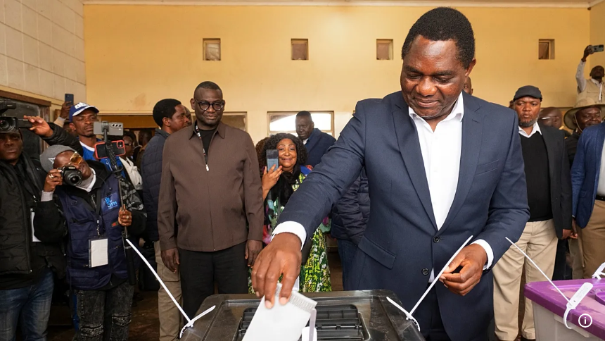 Zambia's Hakainde Hichilema wins re-election with 60% of vote
