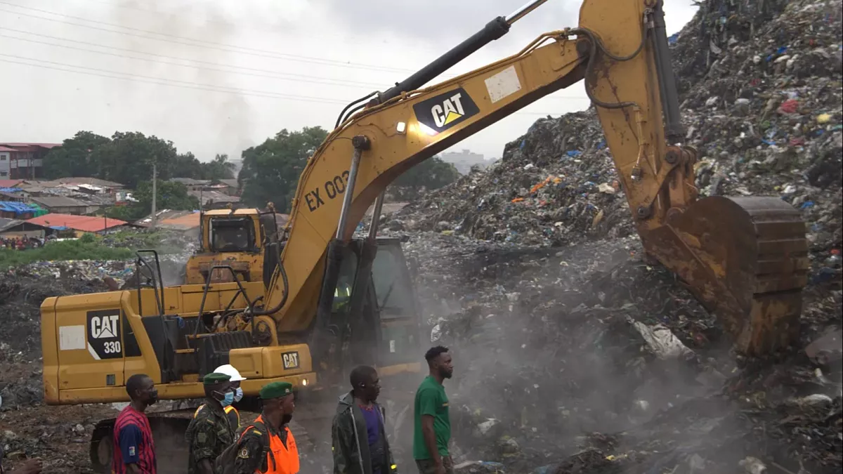 Landslide at landfill in Guinea kills 30 people, government says