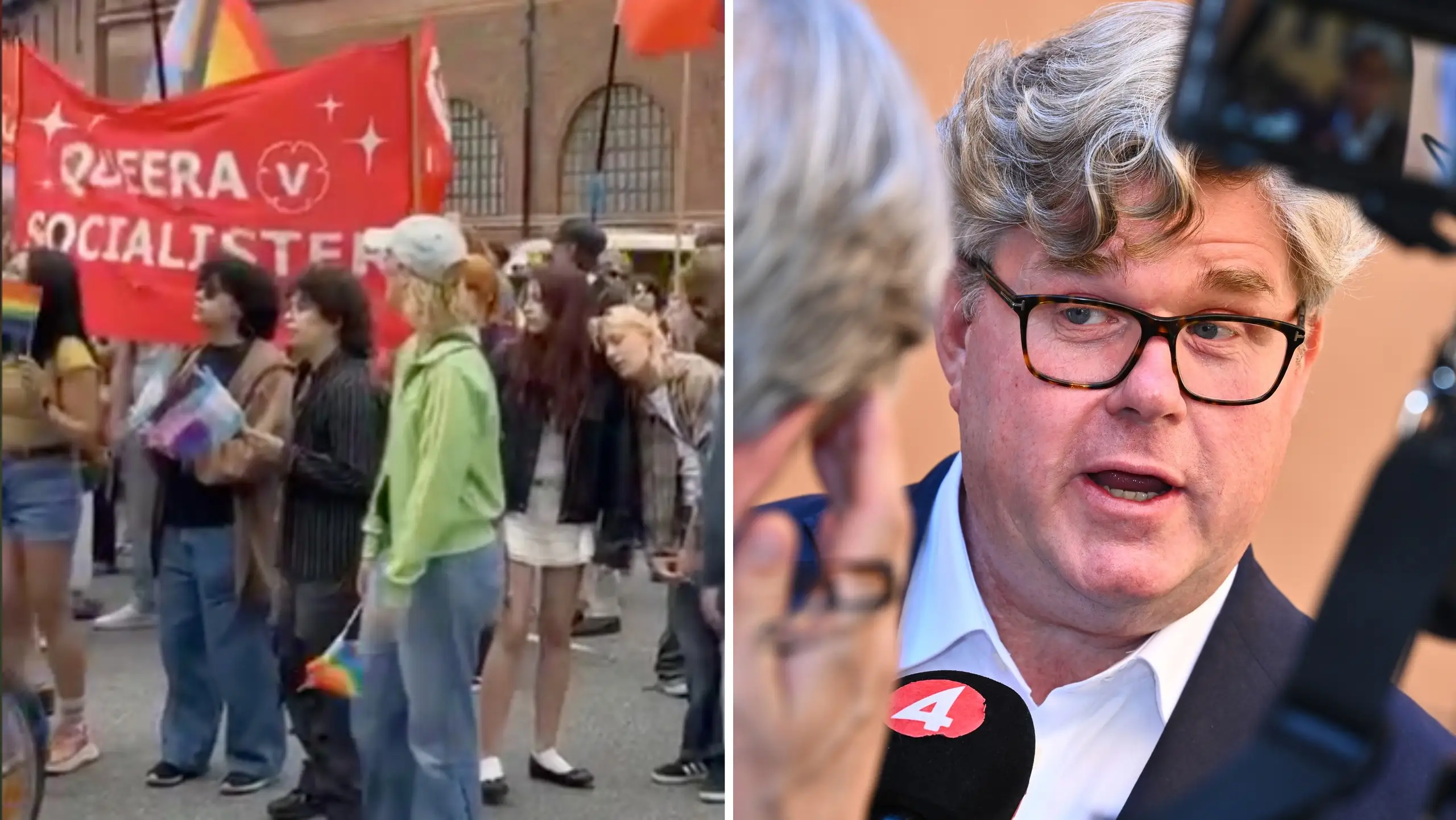 Vänsterpartiet i Pride-tåget: ”Hela Malmö hatar polisen”