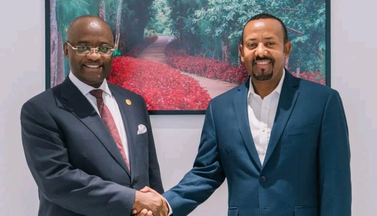 PM Abiy Ahmed receives President of Afreximbank George Elombi