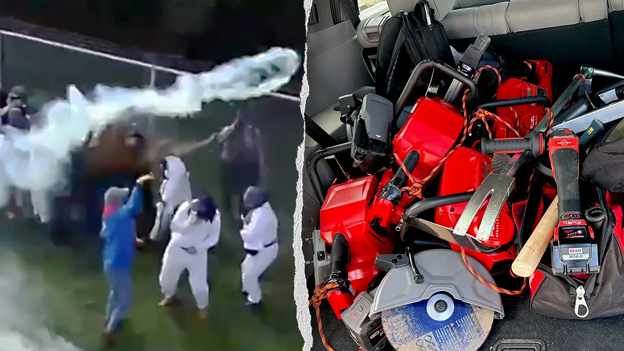 Deputies deploy rubber bullets after hundreds rush barricades at Ridglan Farms