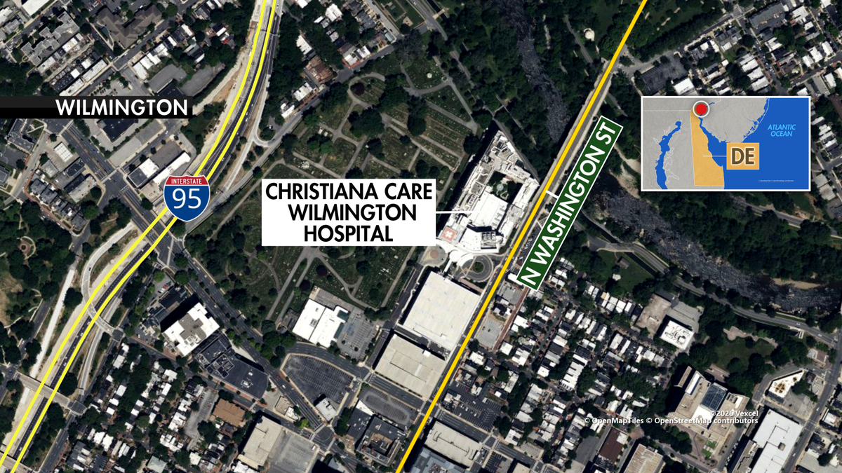 Delaware authorities search for suspect after hospital shooting leaves at 1 dead, another wounded