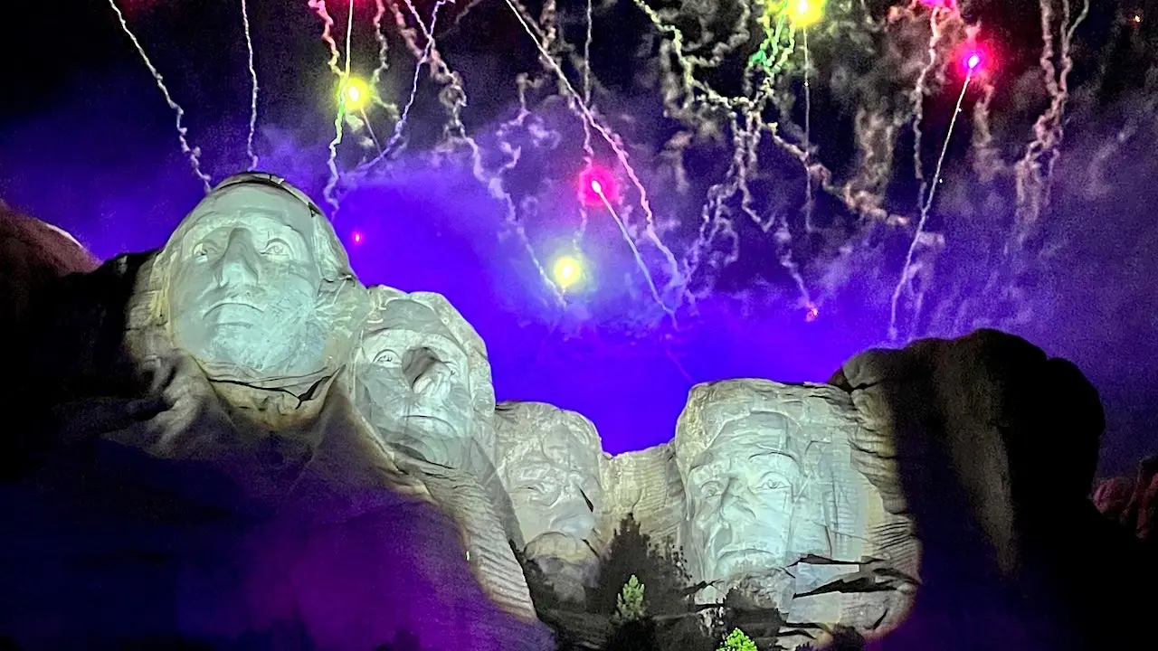 Trump Delivers Speech and Fireworks Display at Mount Rushmore