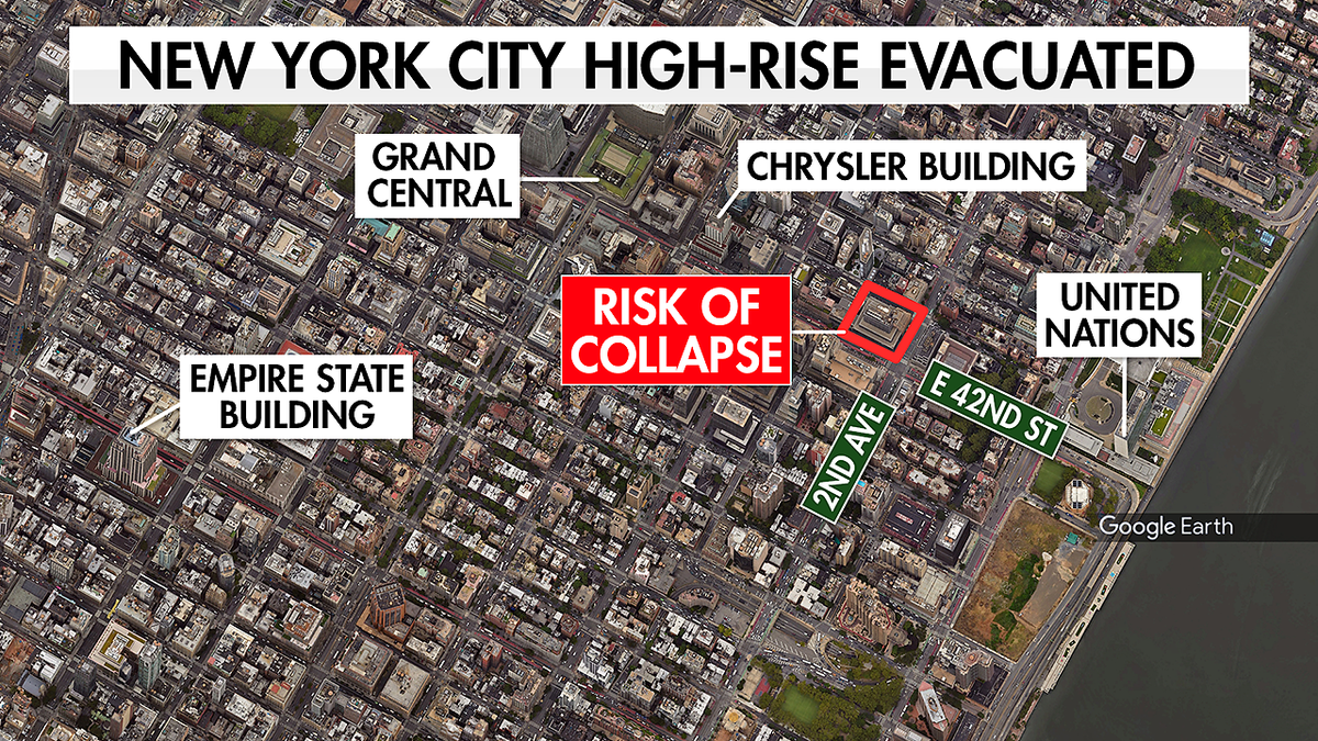 Manhattan high-rise evacuated as officials warn of potential collapse