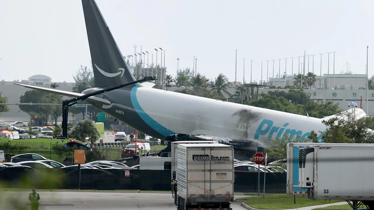 Data shows Amazon jet’s key braking systems did not deploy during fatal Miami crash: NTSB