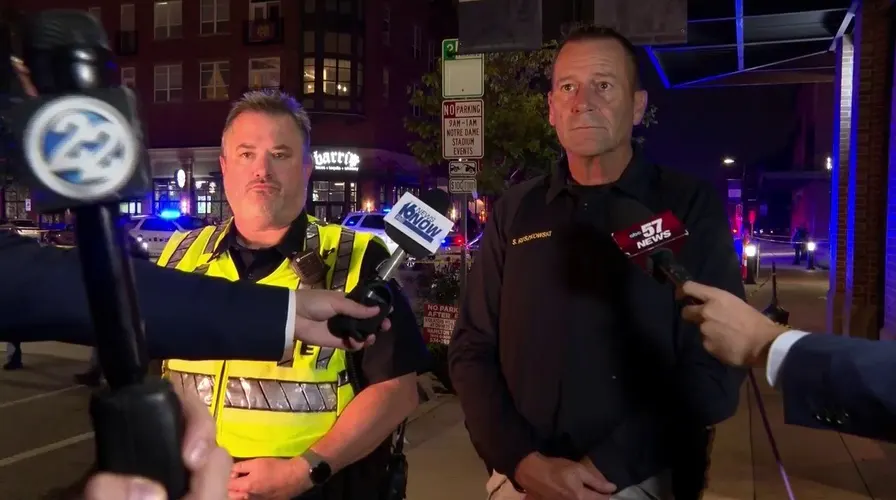South Bend violence erupts after Notre Dame tailgate; woman and officer shot