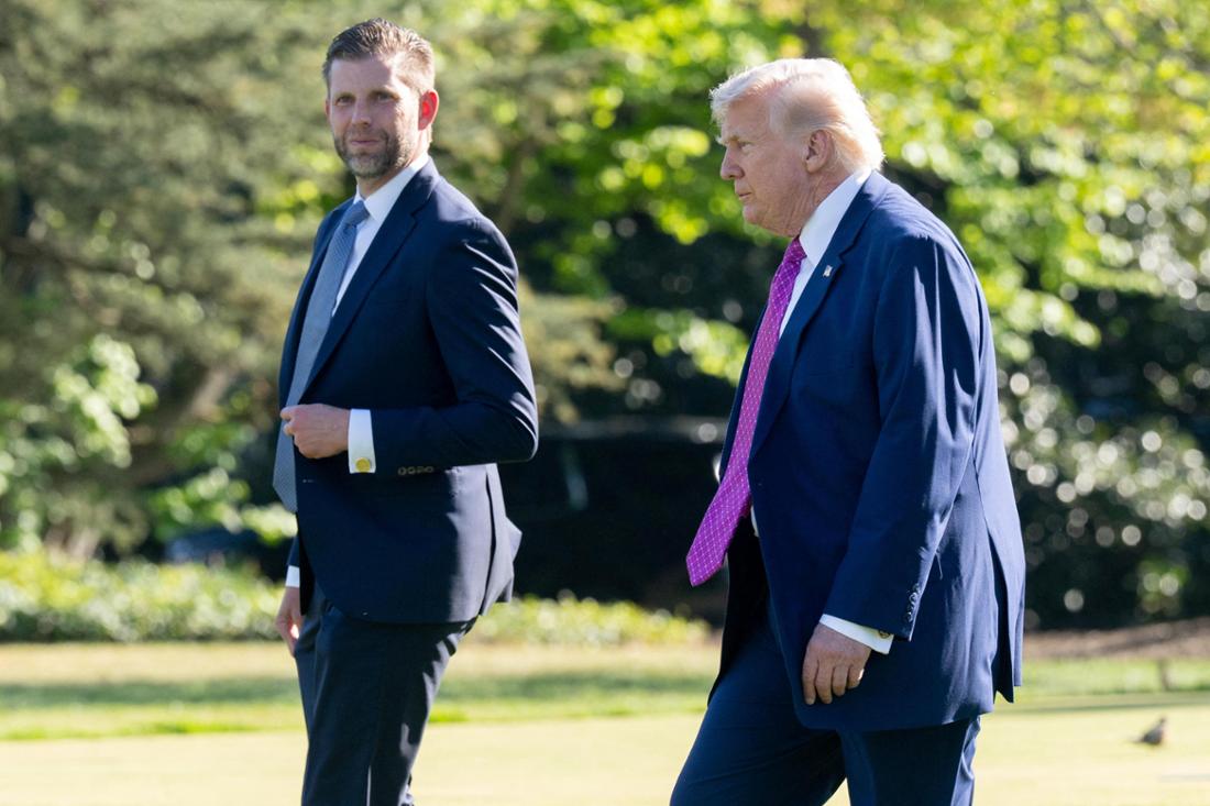 „Glückwunsch, Dad!“ Eric Trump stellt goldenes Logo für Flughafen in Florida vor