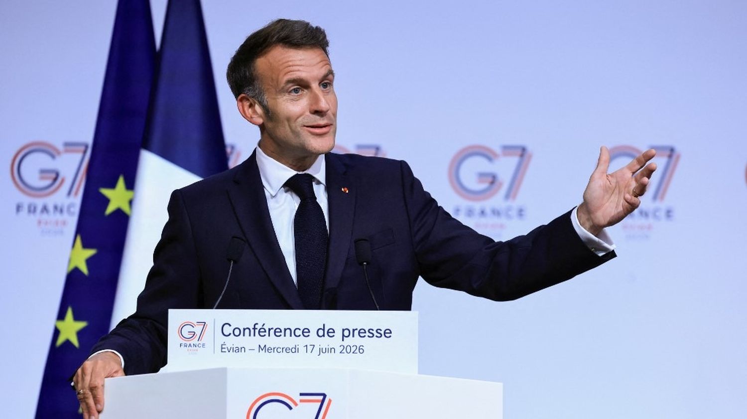 Ukraine, Moyen-Orient, "confiance en Donald Trump"... Ce qu'il faut retenir de la conférence de presse d'Emmanuel Macron en clôture du sommet du G7