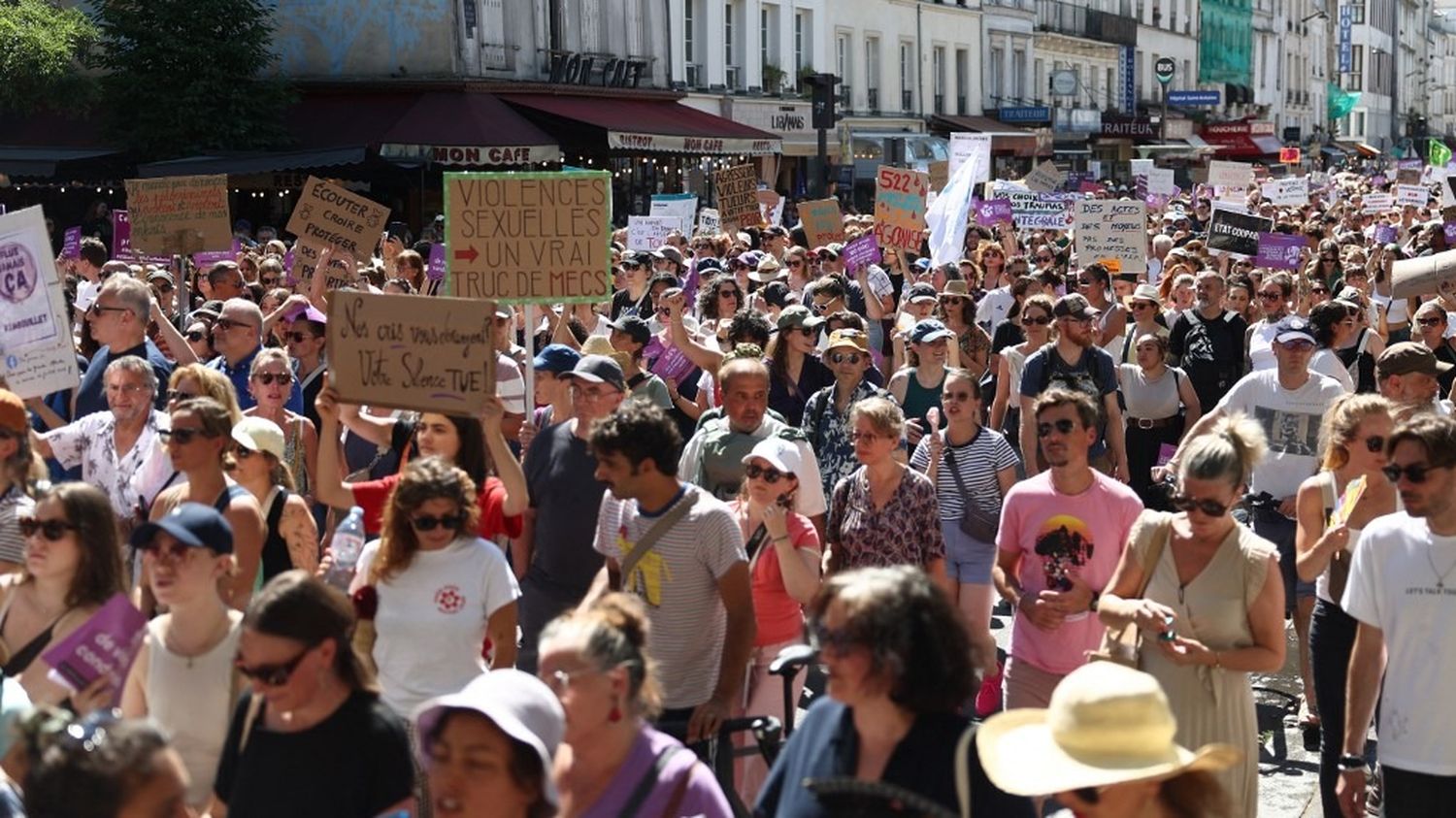 "On ne peut plus encaisser tous les drames qui se passent" : à Paris, plusieurs milliers de manifestants réclament une loi globale contre les violences sexuelles