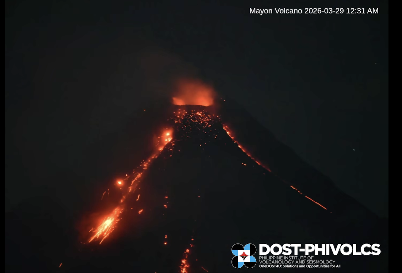 Mayon Volcano emits ash, lava flows as eruption enters 83rd day