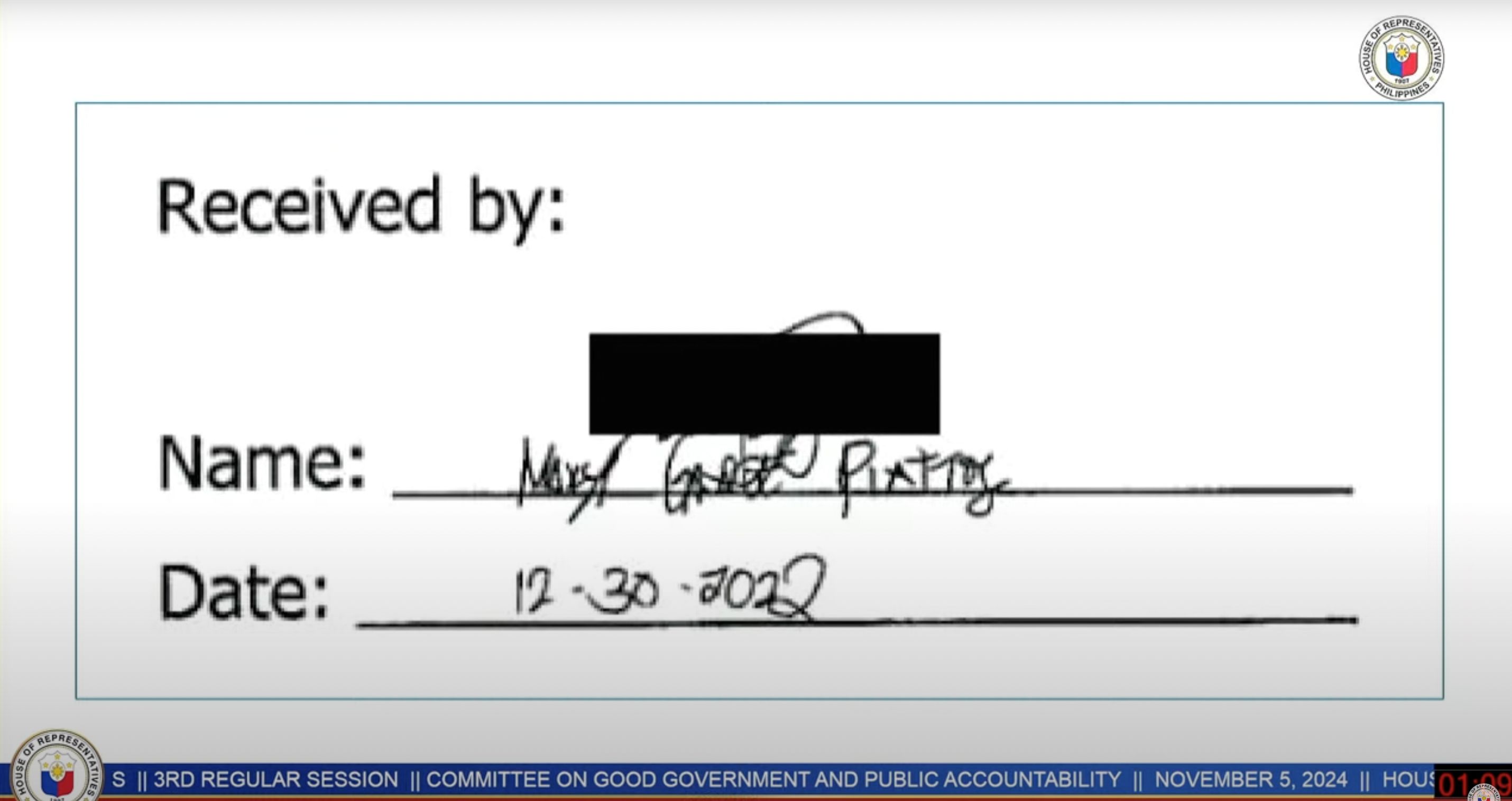 Mary Grace Piattos could be 'smoking gun' in Sara Duterte confi funds issue —Ridon