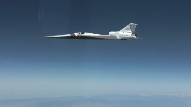 Experimentelles Flugzeug X-59 fliegt erstmals mit ÜberschallgeschwindigkeitDas experimentelle Flugzeug X-59 der NASA ist erstmals schneller als der Schall geflogen. Es ist ein