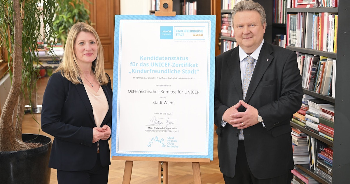 Kandidaten-Status - Wien will zertifizierte kinderfreundliche Stadt werden