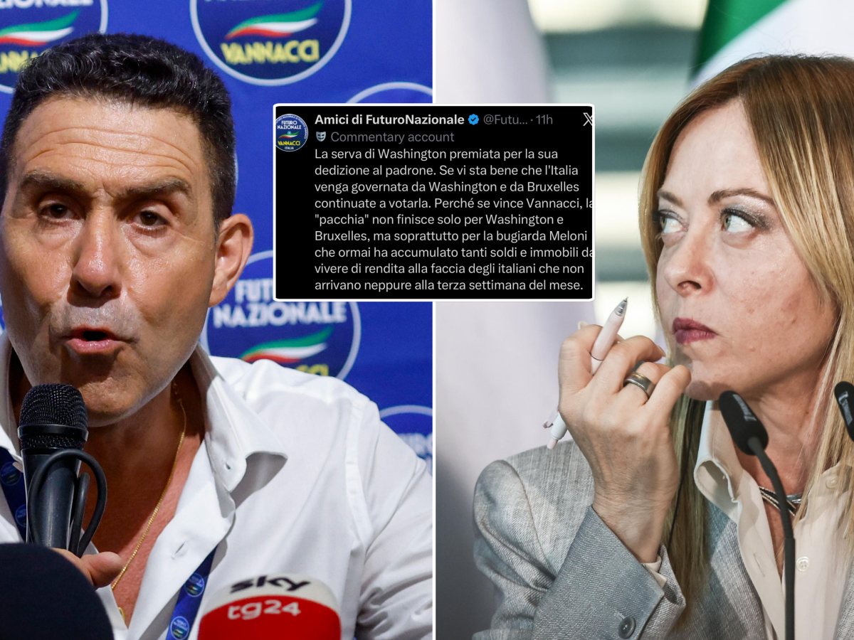 "Serva di Washington": ora i vannacciani usano gli stessi insulti di Conte e Schlein contro la Meloni