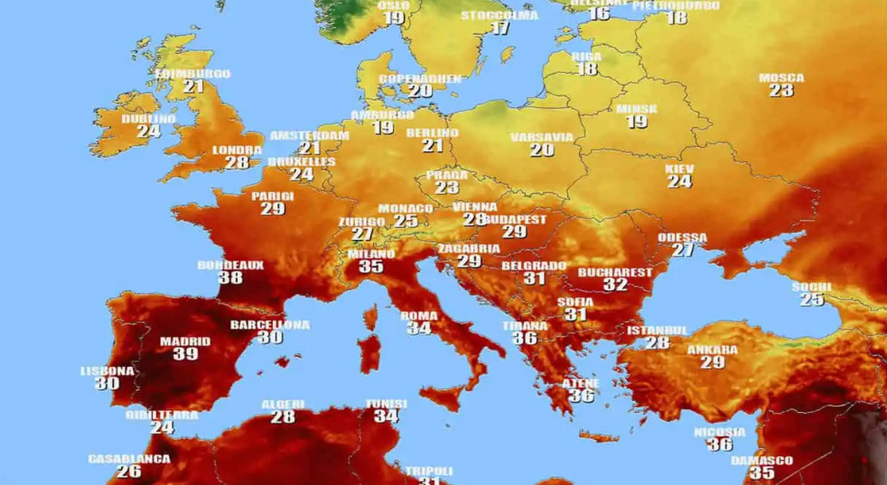 Cerberus sull'Italia, temperature come ad agosto: punte di 40 gradi e notti tropicali, quanto durerà? Da Parigi ad Atene, l'Europa nella morsa del caldo