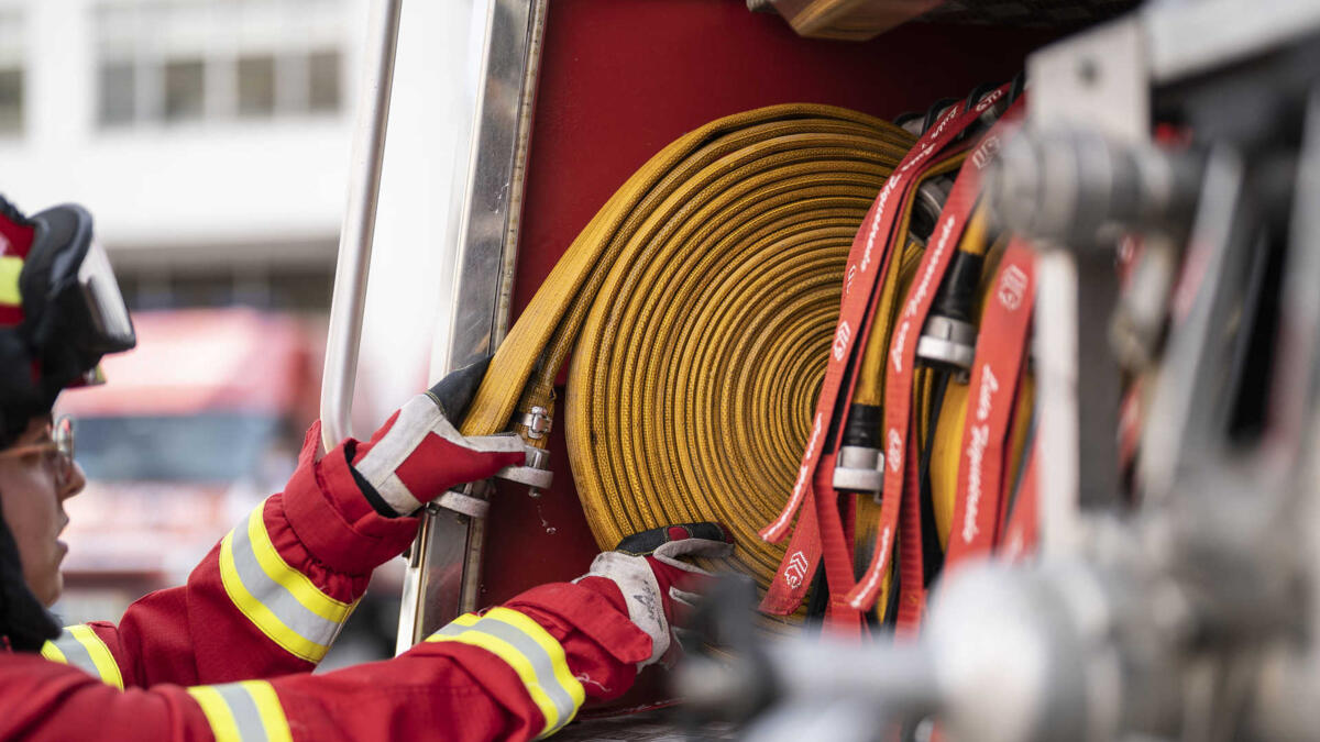 Incêndio numa serração na Póvoa de Varzim