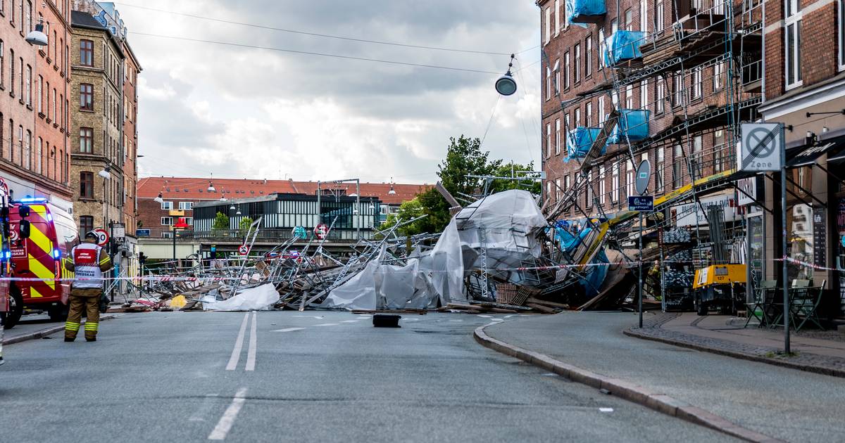 Scaffolding collapsed on Nørrebrogade – one man in critical condition