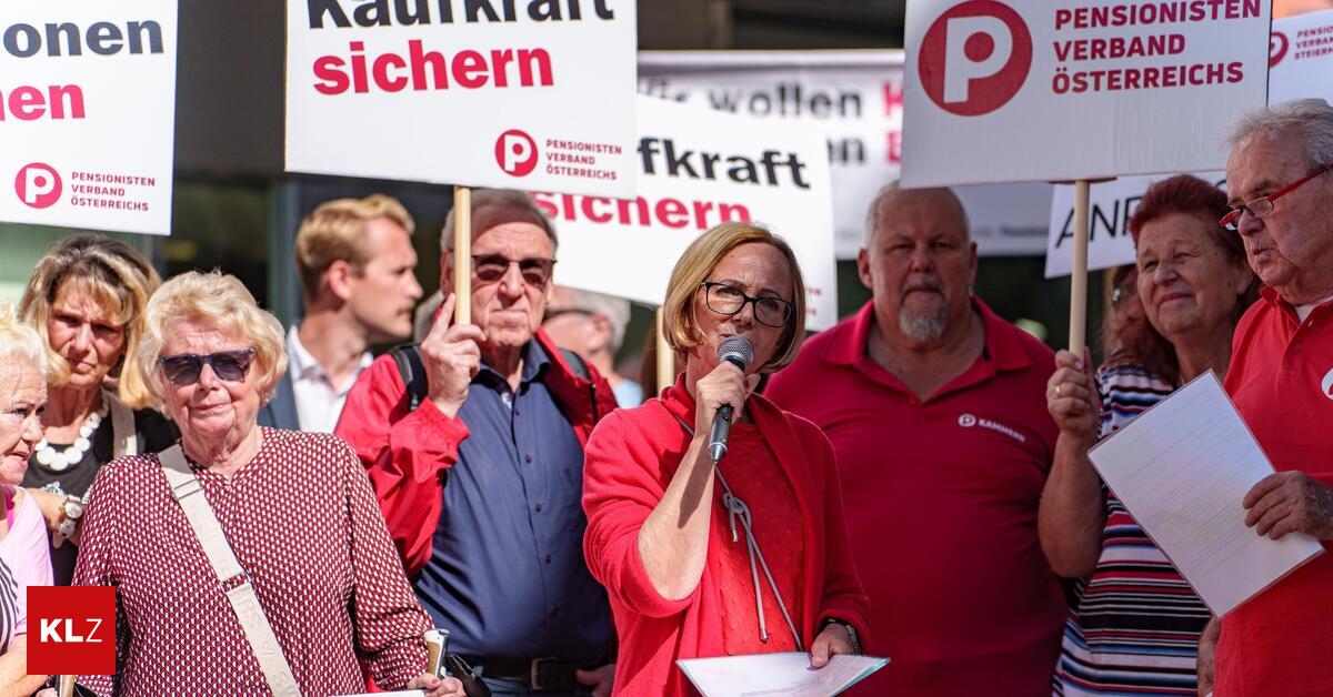 Im Vorjahr wurde in Graz wegen geringer Pensionsanpassungen demonstriert.