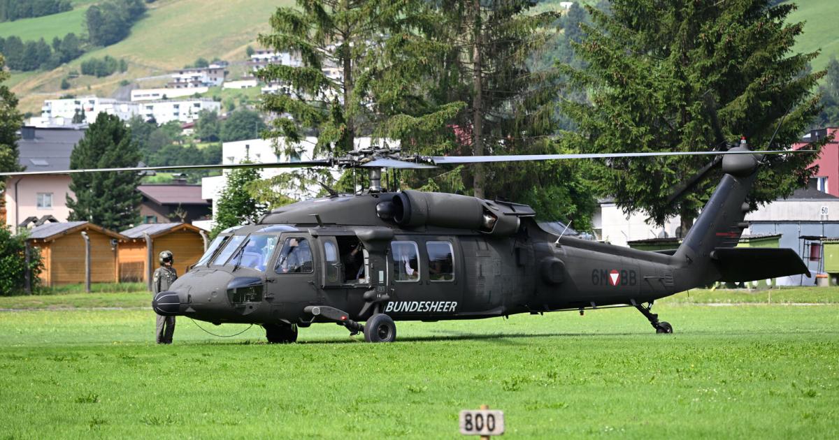 Black Hawk in NÖ nur kurz "down": Notlandung nach Warnung im Cockpit