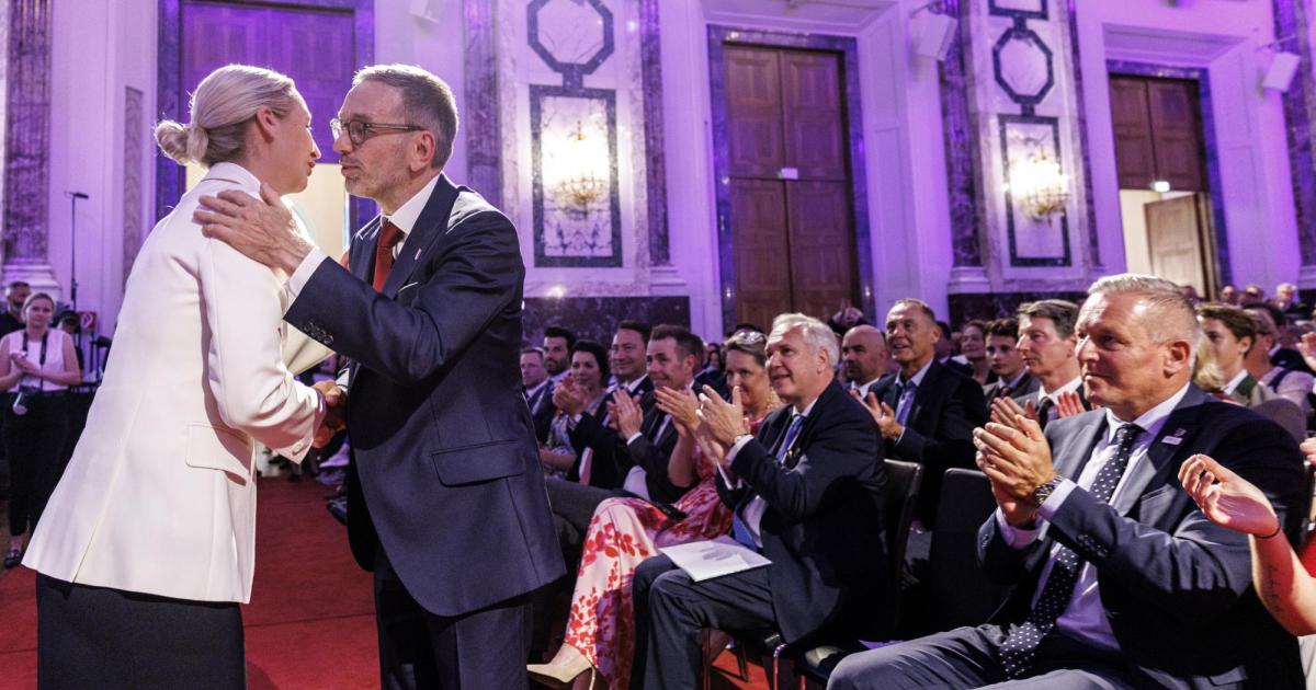 FPÖ-Chef Kickl feierte mit Orbán und Weidel und erntet massive Kritik