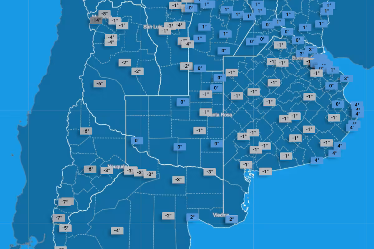 Llega el día más frío del año. Advierten por una ola polar en los primeros días de julio con chances de nevadas en Buenos Aires