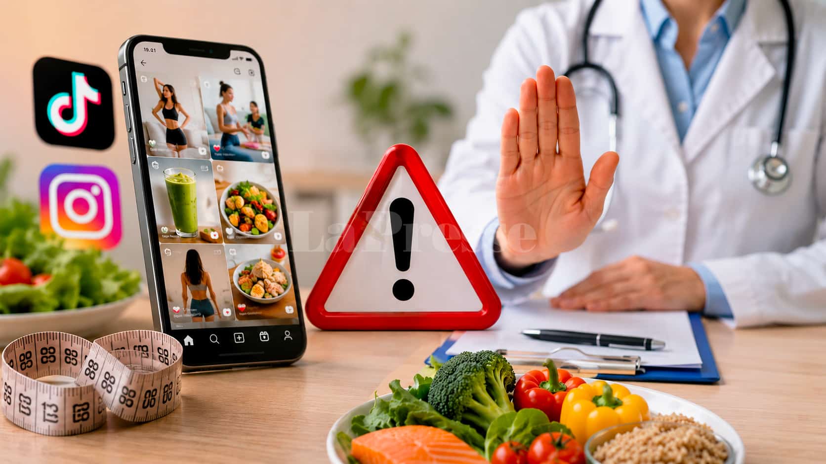 Régimes sur TikTok et Instagram : le ministère de la Santé tire la sonnette d’alarme
