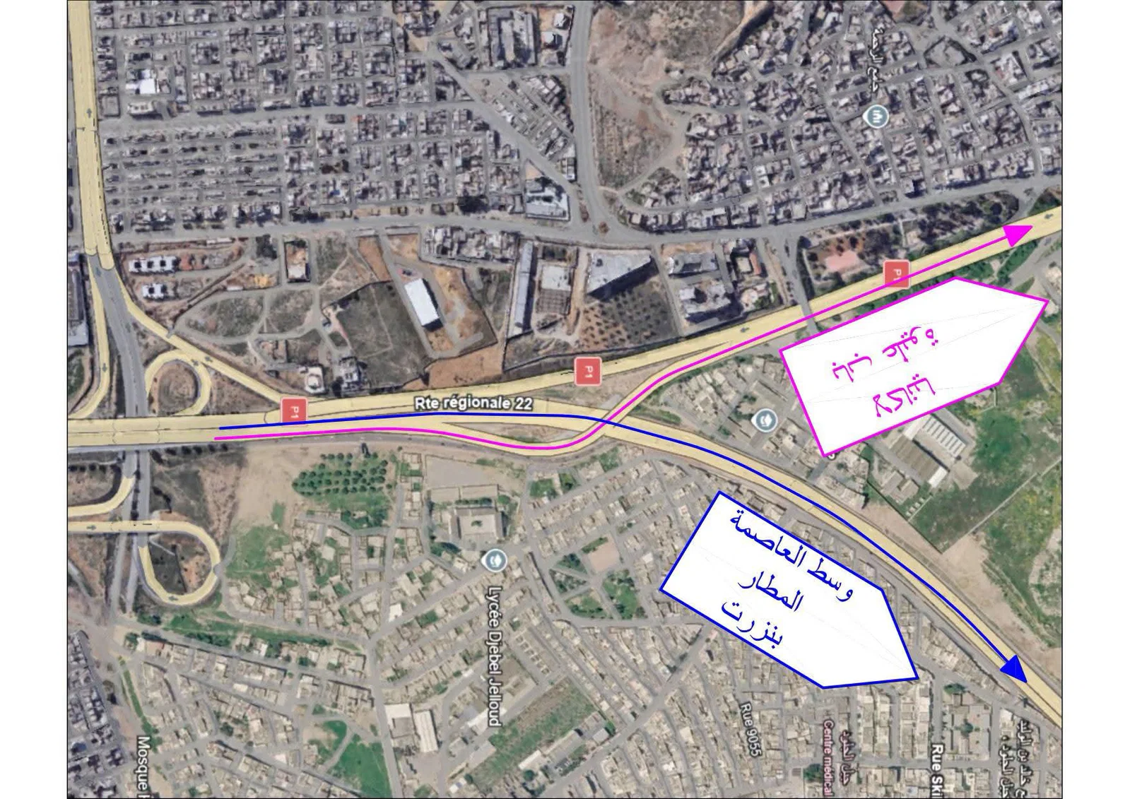 Entrée sud de Tunis : attention aux nouvelles déviations de circulation